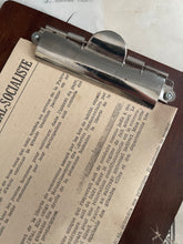 Load image into Gallery viewer, Hand Made Narrow Clipboard With Fancy Silver Clip - (Walnut)