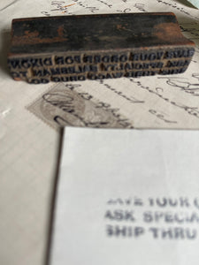 Antique Drug Store Stamp Waco USA.