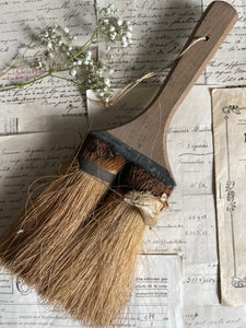 Vintage Farmhouse Horse Hair Primitive Double Paint Brush - Large USA