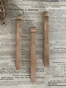 Vintage Rustic Flat Sided Laundry Pegs.