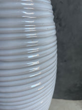 Load image into Gallery viewer, Tall White Glazed Ceramic Vase.
