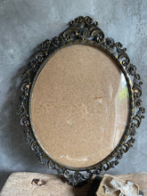 Load image into Gallery viewer, Antique Large Bronze Italian Frame With Convex Glass, French Ephemera - Circa 1920.