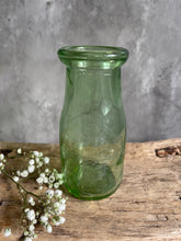 Load image into Gallery viewer, Vintage Rare Pale Green Half Pint Milk Bottle.
