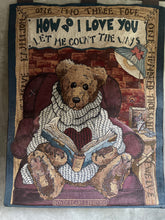 Load image into Gallery viewer, Vintage BOYDS BEARS Child’s Tapestry Wall Hanging - USA