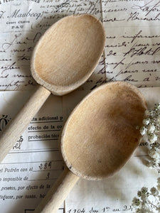 Vintage Timber Wooden Spoon Set of 2