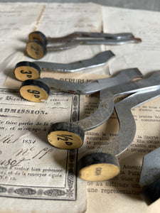Antique Cash Register Keys With Metal Arm - UK.