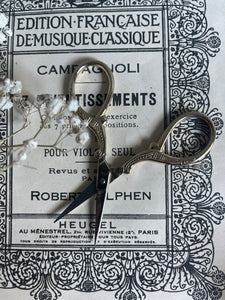 Ornate Handled Embroidery Scissors.