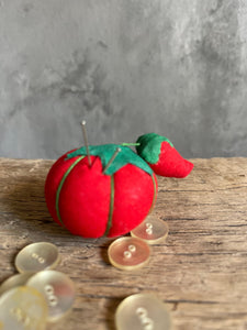 Tomato & Small Strawberry Pincushion.
