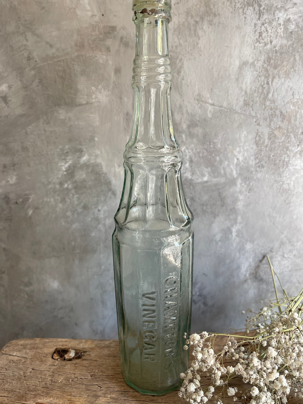 Antique Champions Vinegar Bottle - Circa 1900.