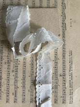 Load image into Gallery viewer, Copy of Antique French Broderie Anglaise Lace - Made in France.