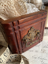 Load image into Gallery viewer, Antique Singer Sewing Machine Drawer With Carved Side - Circa 1900
