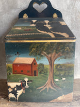 Load image into Gallery viewer, Handpainted Tole Ware Kitchen Box.