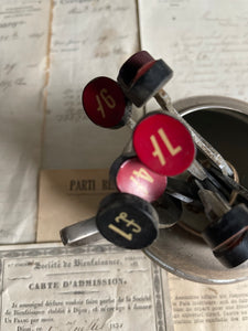 Antique Cash Register Keys With Metal Arm - UK.