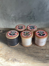 Load image into Gallery viewer, Vintage SYLKO Threaded Cotton Reels - Set of 5