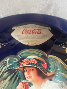 Vintage Coca Cola Deep Dish Metal Serving Tray - USA.