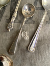 Load image into Gallery viewer, Antique Demitasse Silver Spoons - Set of Assorted 8 Made in England.