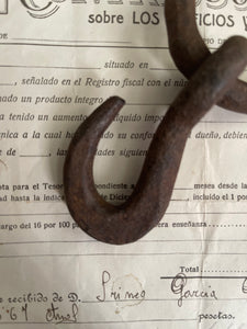 Vintage Cast Iron Rustic Hook.