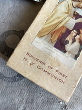Load image into Gallery viewer, Vintage First Holy Communion Card &amp; Badges - Circa 1933.