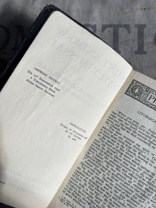 Vintage Leather Bound Saint Andrew Daily Missal Prayer Book - Circa 1950.
