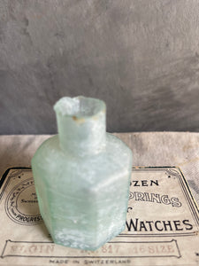 Antique Glass Ink Bottle - Circa 1890