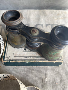 Antique Rare Black/Verdigris Opera Binoculars - Circa 1890 France