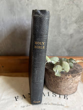 Load image into Gallery viewer, Antique Black Leather Bound Bible - Circa 1939.