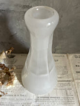 Load image into Gallery viewer, Antique Milk Glass Pharmacy Beaker Style Bottle USA.