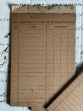 Load image into Gallery viewer, Antique McCaskey Transient Account Folders.
