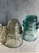 Load image into Gallery viewer, Vintage Glass Insulators - Set of 2.