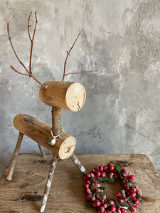 Handmade Rustic Nordic Reindeer.