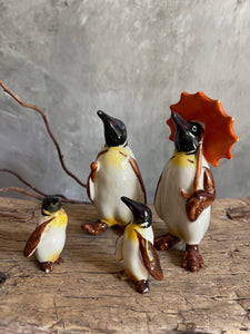 Vintage Beswick Penguins - Family of 4 Made in England.