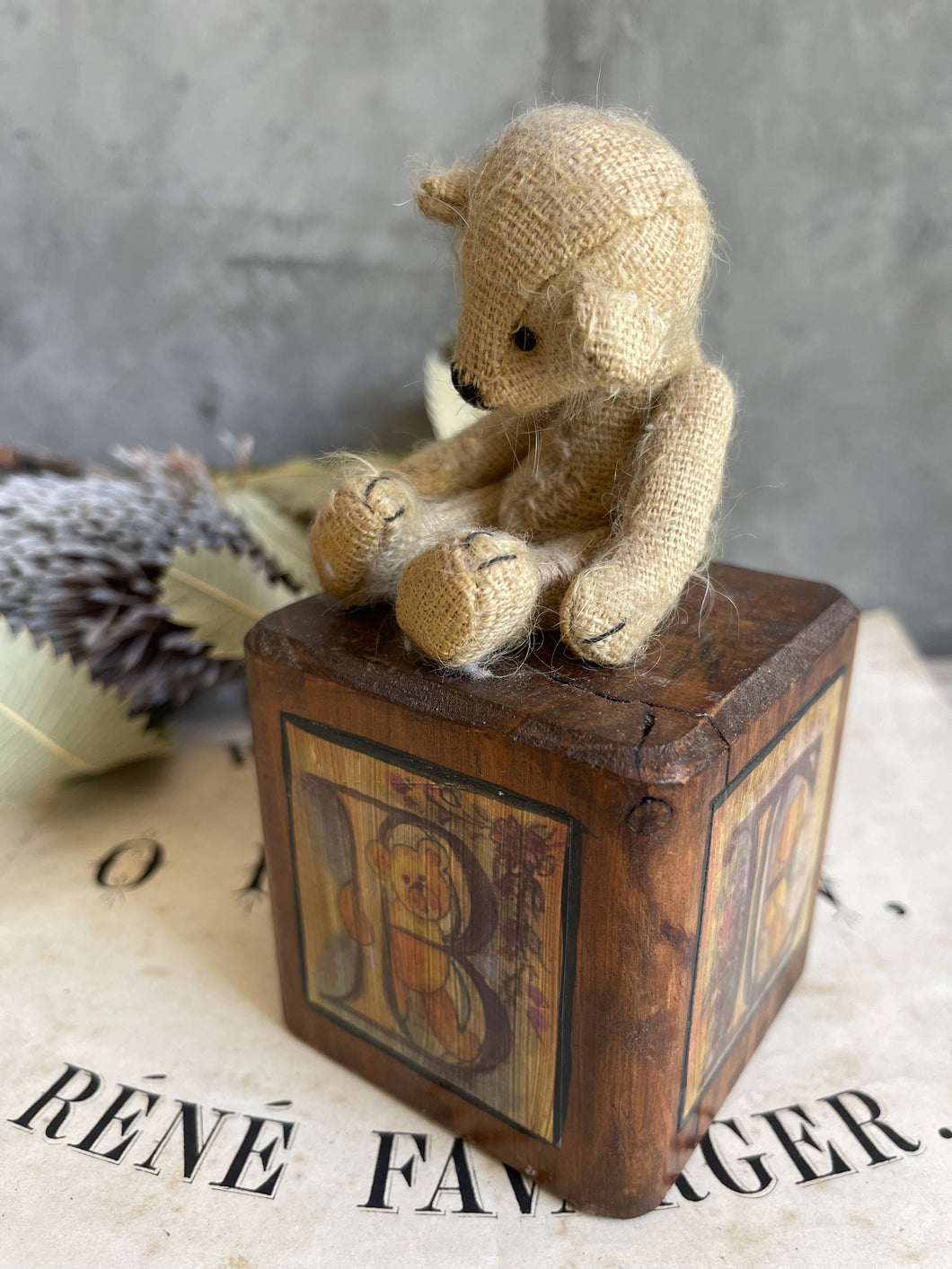 B Is For Bear - Handmade Child’s Decorative Block.