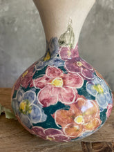 Load image into Gallery viewer, Handpainted Pottery Bud Vase by Dorothy Coffill Artist.