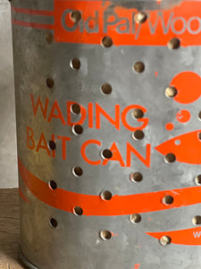 Vintage Galvanised Wading Bucket With Strap - USA