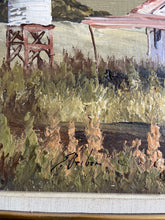 Load image into Gallery viewer, Vintage Large Framed Australiana Landscape Oil on Board - E. Bieber