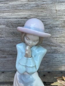 Antique Lladro (Nao) Praying Girl.