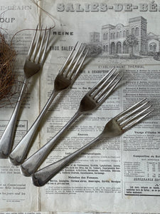 Vintage Entrée Fork Set of 4 - Grosvenor England.