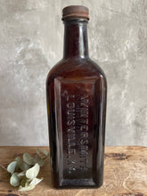 Load image into Gallery viewer, Large Amber Pharmacy Bottle - Wintersmith Louisville Kentucky USA