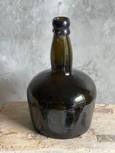 Antique Amber Port Bottle Circa 1880 USA
