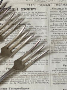 Vintage Fish Forks Set of 6 - England.