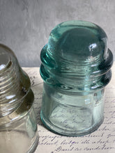 Load image into Gallery viewer, Vintage Glass Insulators - Set of 2.