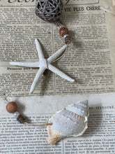 Load image into Gallery viewer, Natural Twig, Seashell And Starfish Wall Display - Long Single Strand