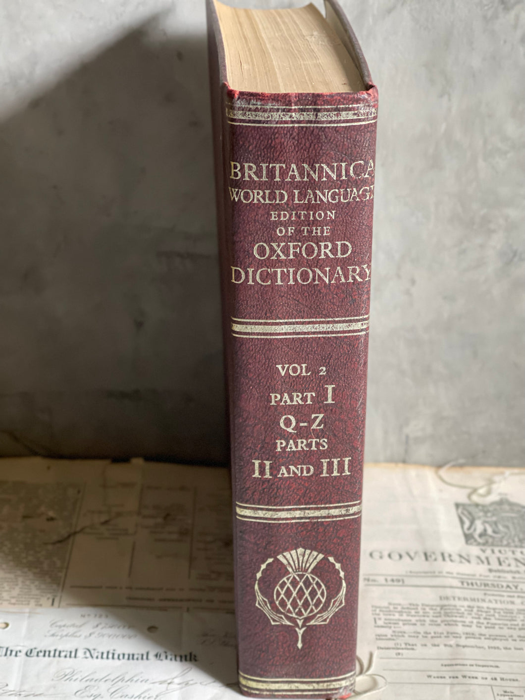 Vintage Britannica Oxford Dictionary Parts 1 & 2