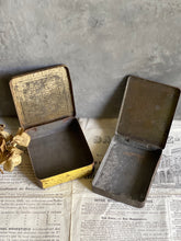 Load image into Gallery viewer, Antique Cigarette Tins - Set of 2 Small.