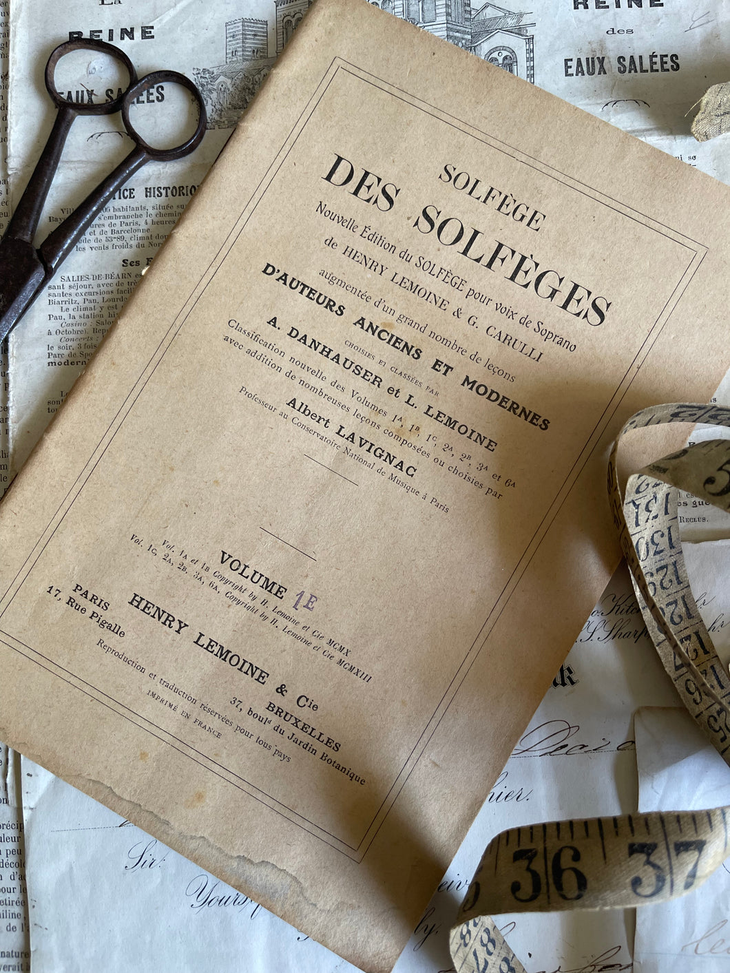Vintage French Des Solfèges - Circa 1940