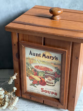 Load image into Gallery viewer, Aunt Mary’s Handmade Storage Box.