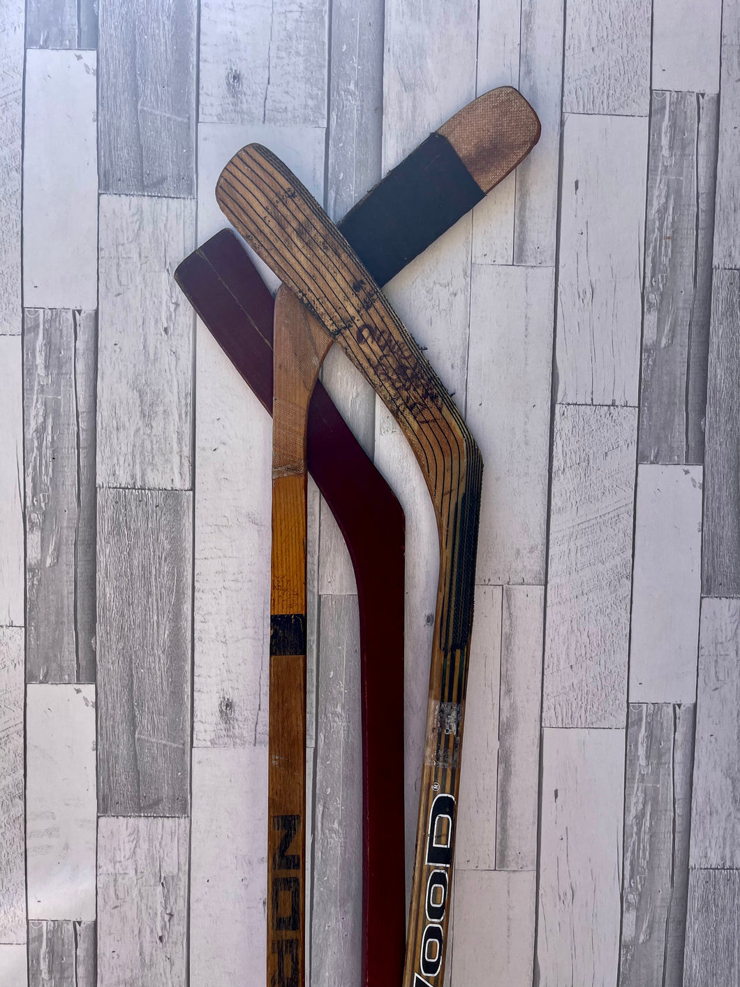 Vintage Canadian Ice Hockey Stick - Deep Brown SHERWOOD