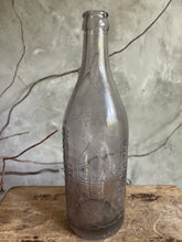Load image into Gallery viewer, Antique Summons &amp; Graham Smokey Amethyst Tall Food Bottle.