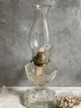 Load image into Gallery viewer, Antique Cut Glass Oil Lantern Brass Centre - Circa 1900.