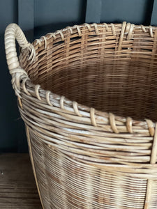 Vintage Planter Basket With Handles.